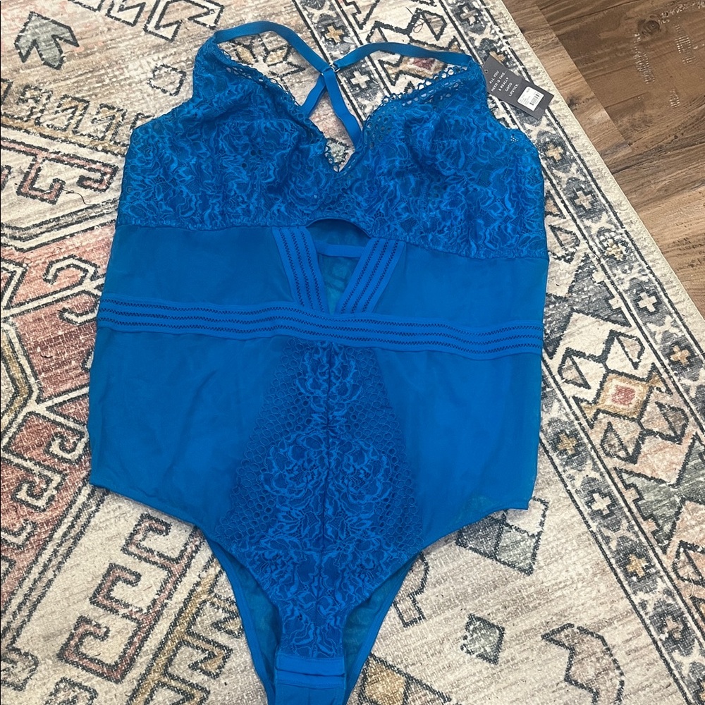 Cacique Blue lingerie bodysuit